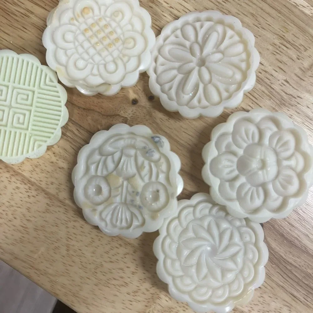 Set Of 4 Round & Square Mold Bath Bomb/shower Steamer Hand Press Or Cookie Press